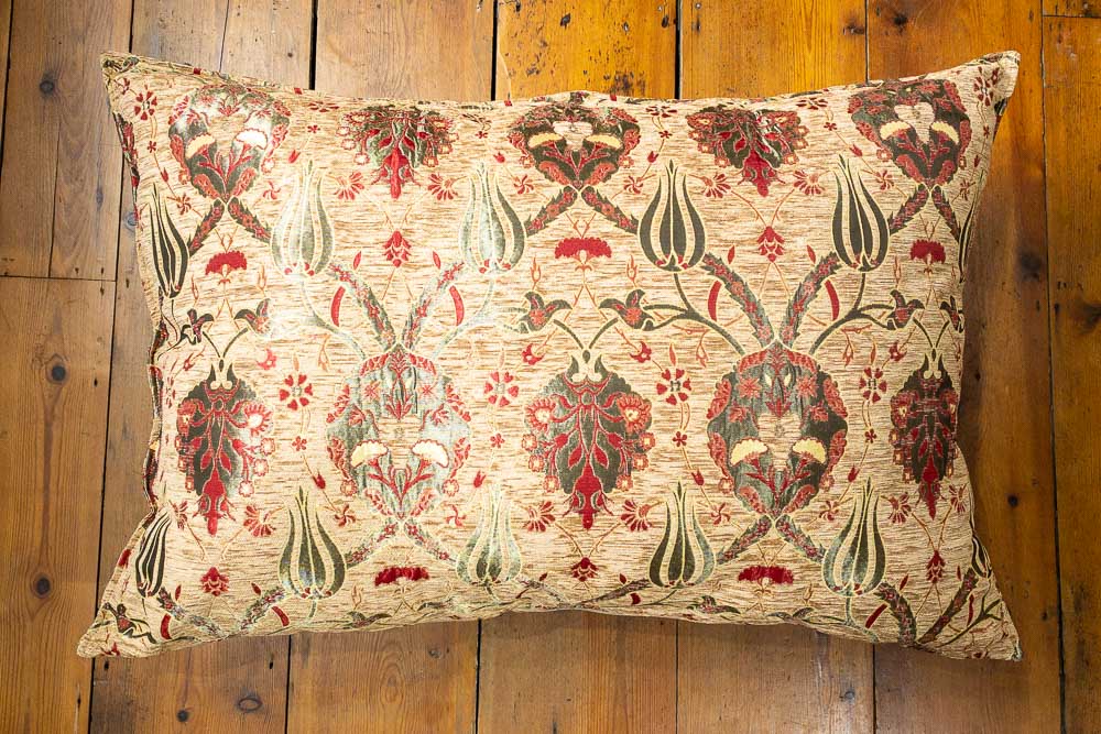 Large Sandalwood Ottoman Turkish Tulip Floor Cushion Cover 69x100cm